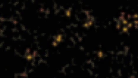 vibrant yellow dot pattern on captivating black background