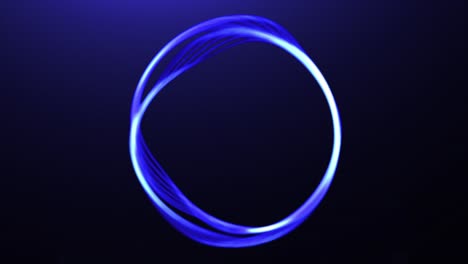 abstract blue light circle on dark background