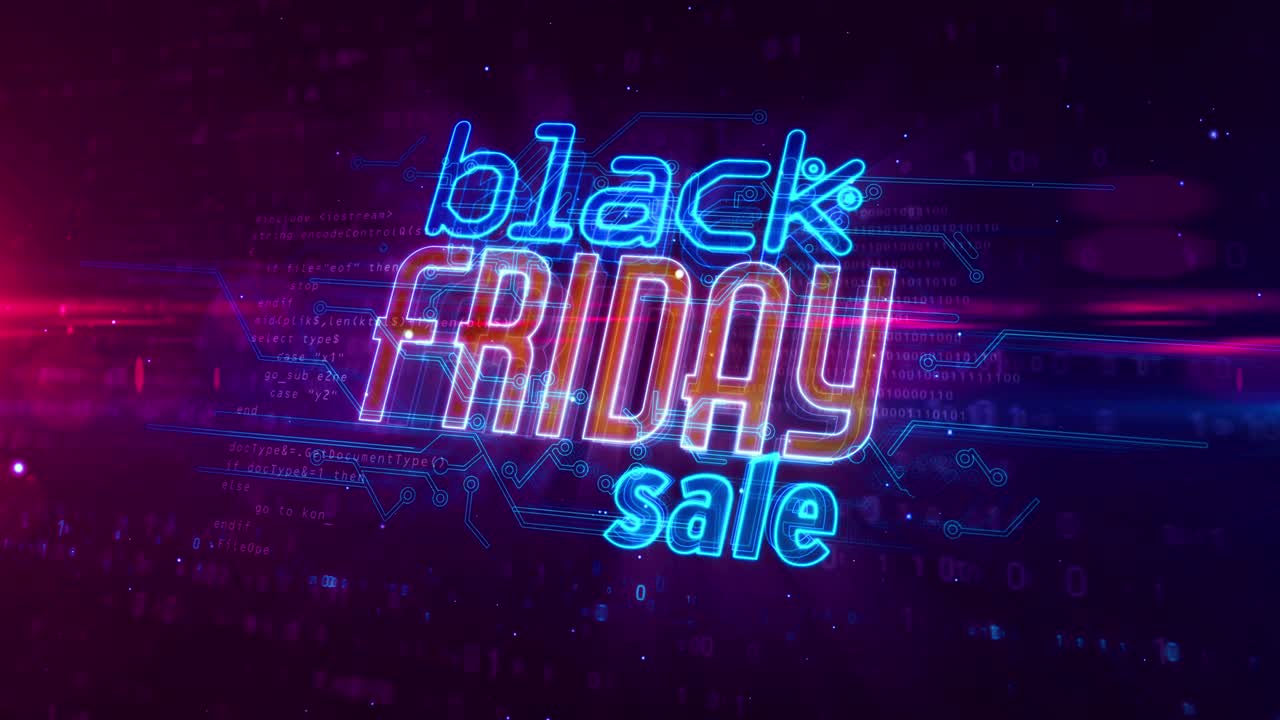 Black Friday symbol abstract loopable animation