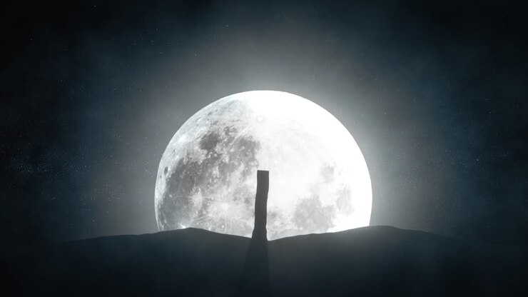 mondbeleuchtete landschaften