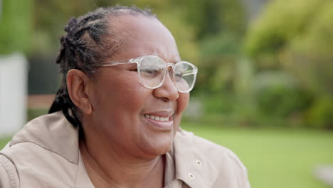 Senior,-woman-and-happy-with-glasses-in-garden