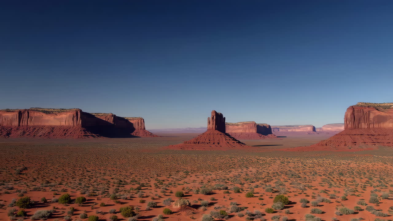Vast Desert Landscape with Iconic Red Rock Formations