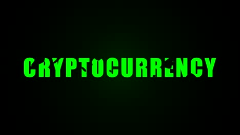 texto de criptomoneda. fondo de animación líquida