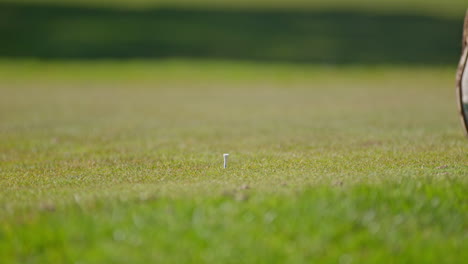 young golfer playing on a sunny spring day in switzerland, showcasing precise chipping, putting, bunker, and approach shots. perfect for sports, lifestyle, and outdoor themes.