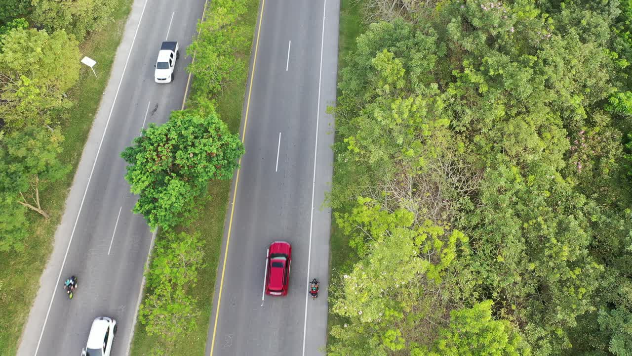 drone vehicle tracking video. drone aerial shot. drone aerial shot. fast lane video. traffic video.
