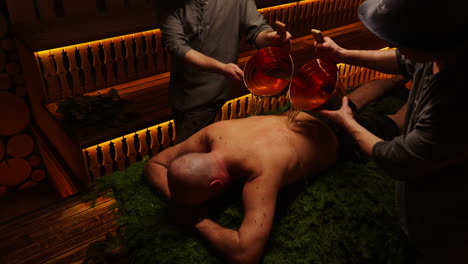 traditional russian sauna treatment