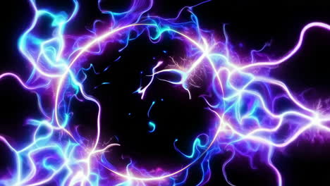 abstract glowing circle of energy