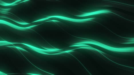 abstract neon green waves background