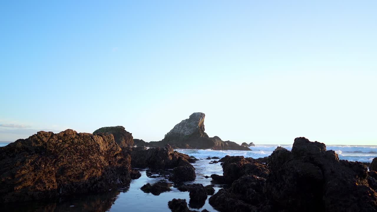 일몰, 캘리포니아 19에서 pescadero pigeon point 등대