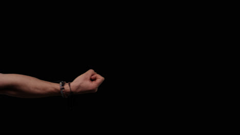 gestos de la mano con el canal alfa