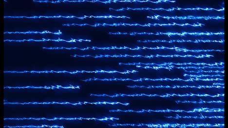líneas azules brillantes en movimiento. rayas de luz en movimiento de fondo papel tapiz colorido moderno. telón de fondo abstracto futurista. animación de video de movimiento 4k con canal alfa mate