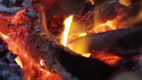 Fireplace-burning-wood-slow-motion-background