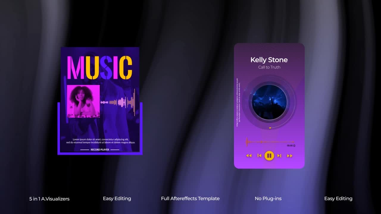 Visualizzatori musicali e modelli di After Effects