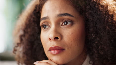 portrait of a thoughtful woman