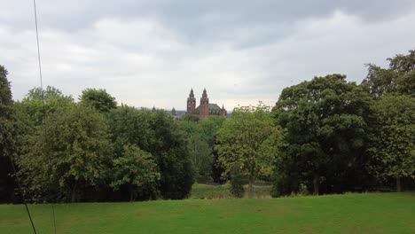 galería de arte y museo de kelvingrove vista desde la universidad de glasgow