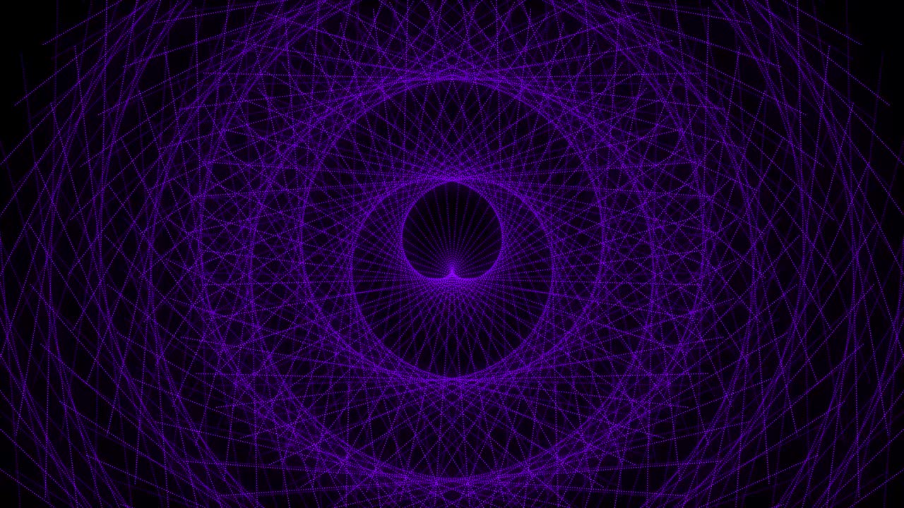 patrón de forma de punto de color púrpura animación gráficos de movimiento