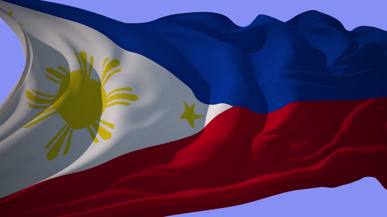 Flag Philippines Alpha Loop 4K.