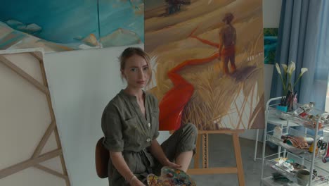 artist in studio