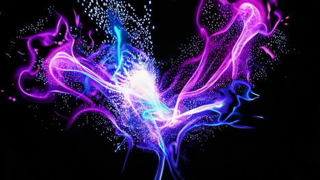 explosión de energía brillante abstracta