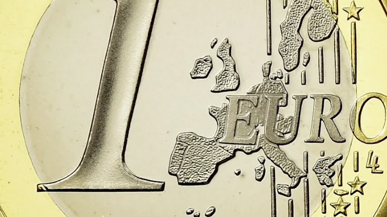 1 유로 동전 애니메이션 그래픽, 배경 비디오