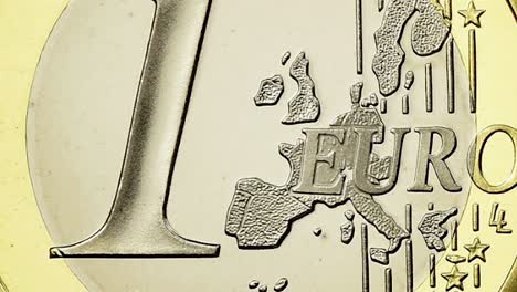 Animationsgrafik-Für-Eine-Euro-Münze,-Hintergrundvideo