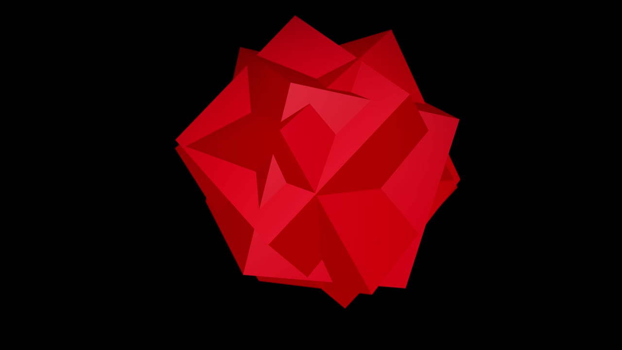 cubos giratorios en el fondo negro