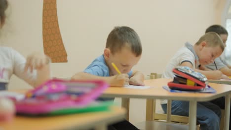 preschool preparation lesson at learning center