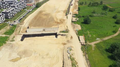 Straßenbaumaschinen-Beim-Bau-Von-Autobahnen