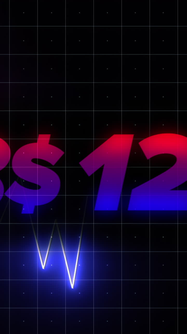 80 ve 11 Dolar İşaretli Retro Tarzı Fiyat Kampanyası Grafiği