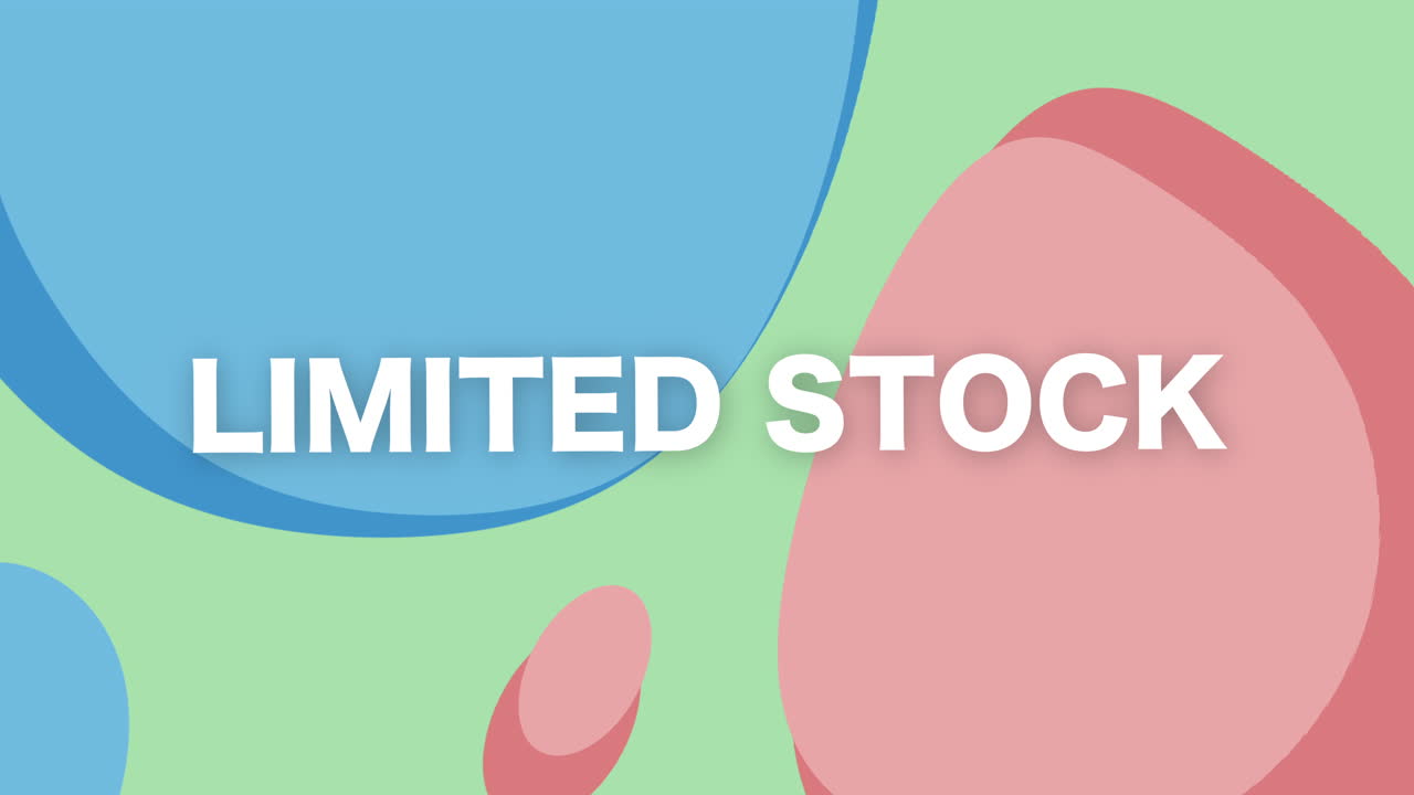 Urgent sale alert with vibrant graphics promoting limited stock availability in a playful setting