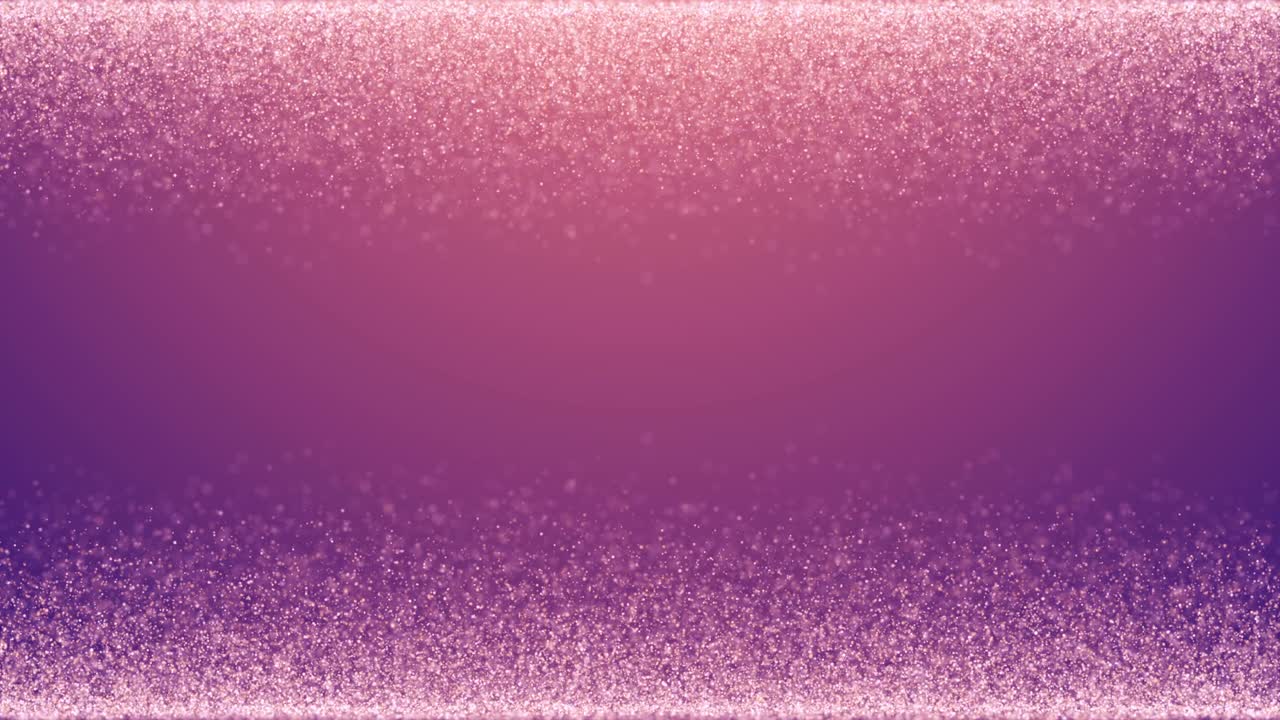 スパークリング・アブストラクト・パーティクルズ・バブルズ・モーション・バックグラウンド 落ちる輝きの粒子 クリスマス・ピンク・パープル・ラグジュアリー・カード・テンプレート 3dビデオ・ループ・アニメーション 落下する粉された氷