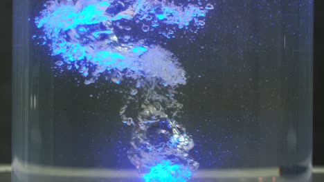 blue dye in water experiment