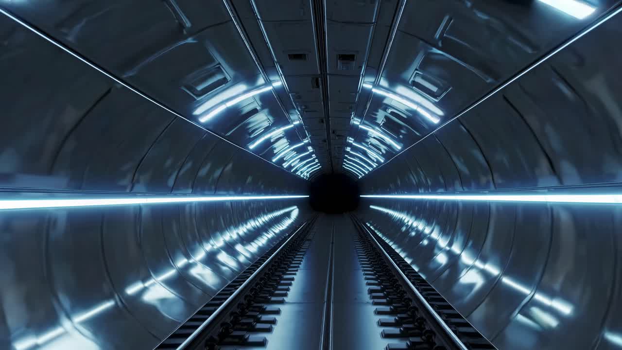 Futuristic Train Tunnel