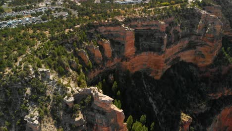 drone aerial shot of the grand canyon in arizona, usa