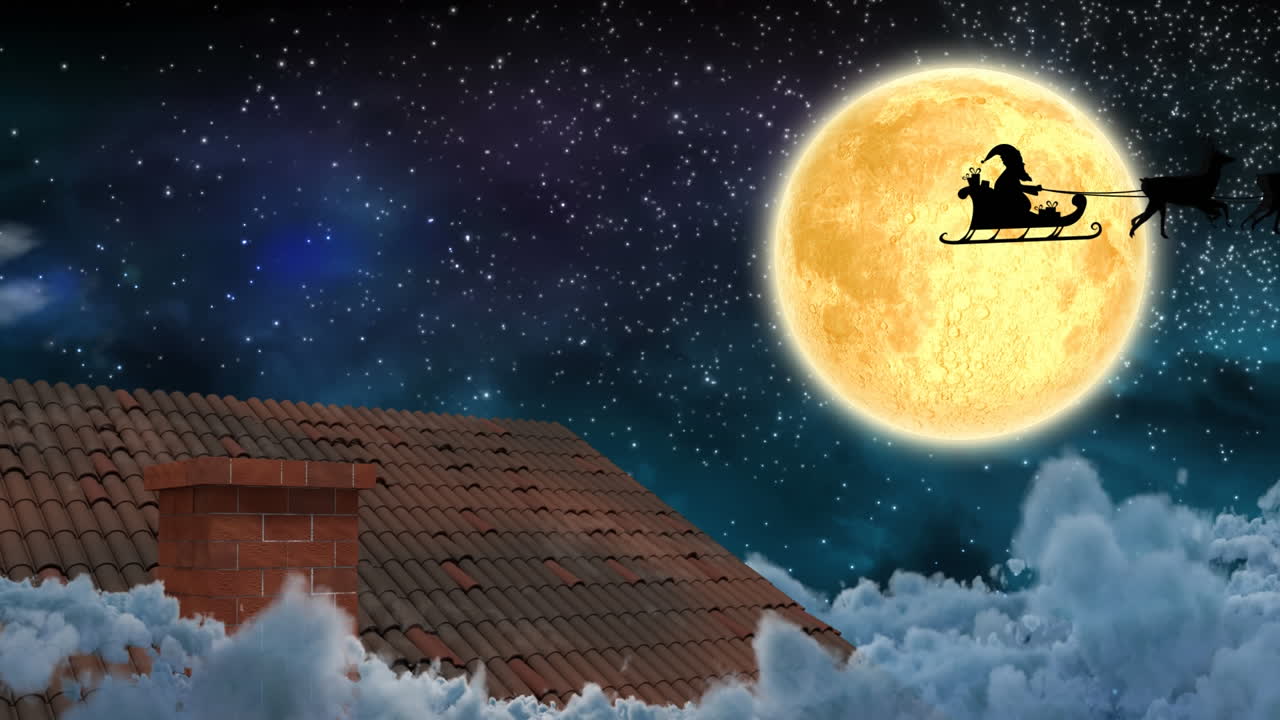 밤에 겨울 풍경