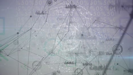 Animation of binary coding processing over network of connections