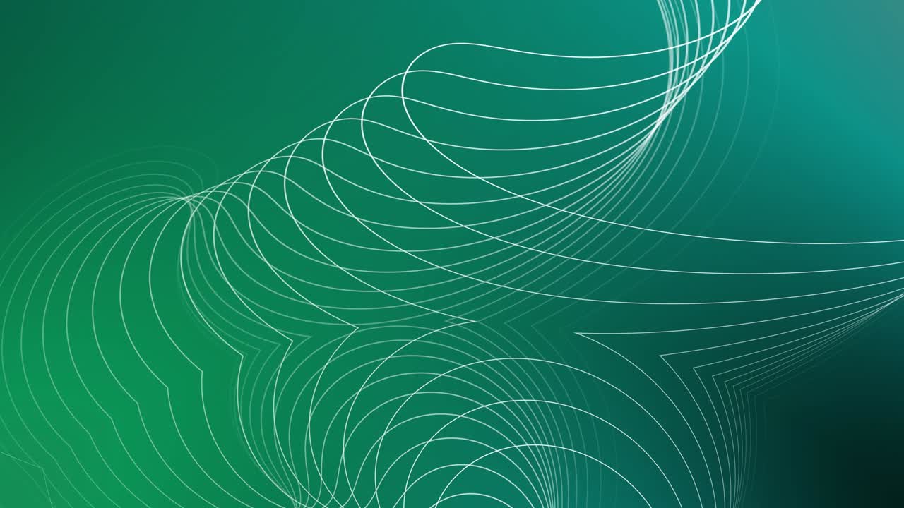 Geometric ribbon line morphing animation. Ribbon line geometric colorful line.