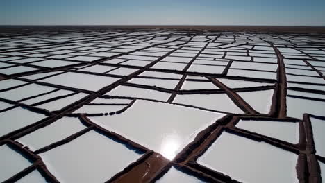 salt flats aerial view