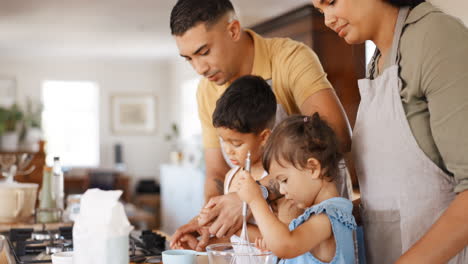 Küche,-Lernen-Und-Eltern-Backen-Mit-Kindern