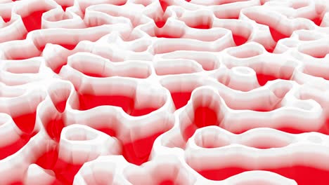 patrón 3d abstracto rojo y blanco