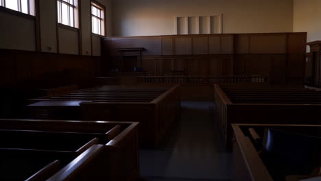 an empty courtroom