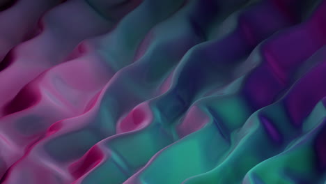 animation of multiple 3d multi coloured liquid shapes waving and flowing smoothly