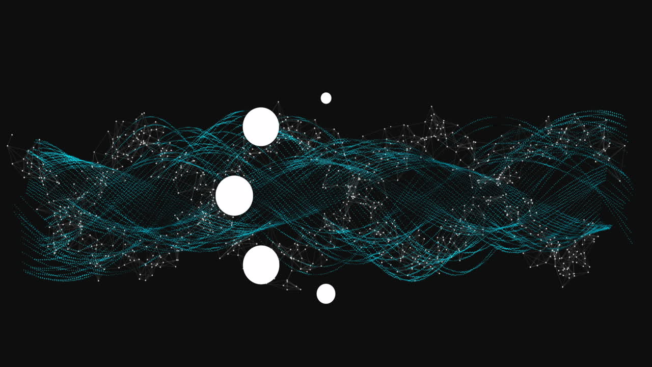 연결 네트워크를 통해 데이터 로딩 링의 애니메이션