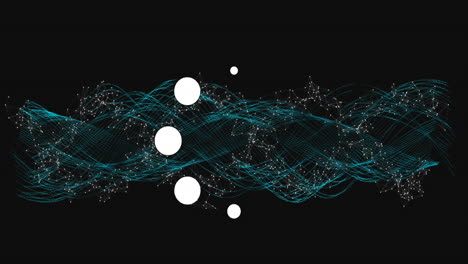 animación del anillo de carga de datos a través de la red de conexiones