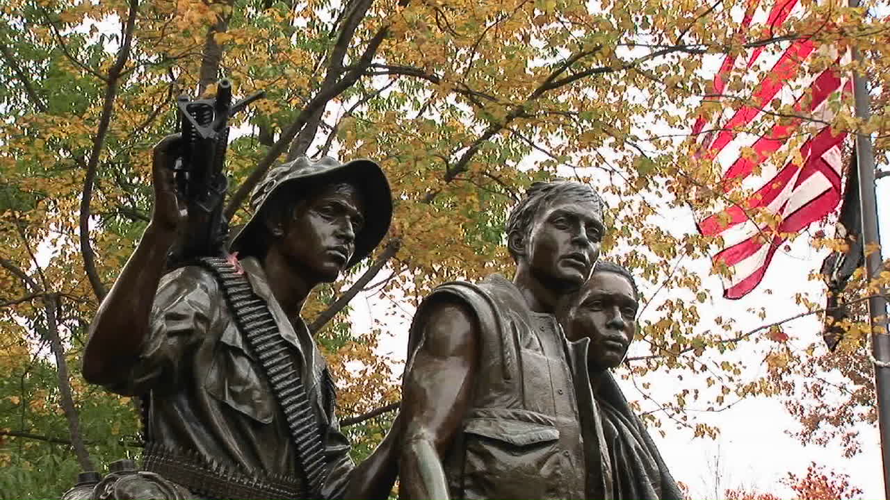 워싱턴 dc에 있는 베트남 참전 용사 기념관