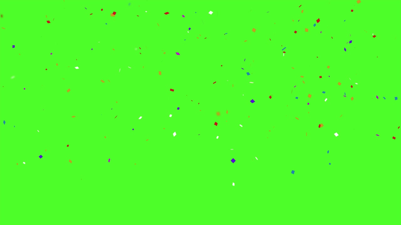 Animazione di coriandoli colorati
