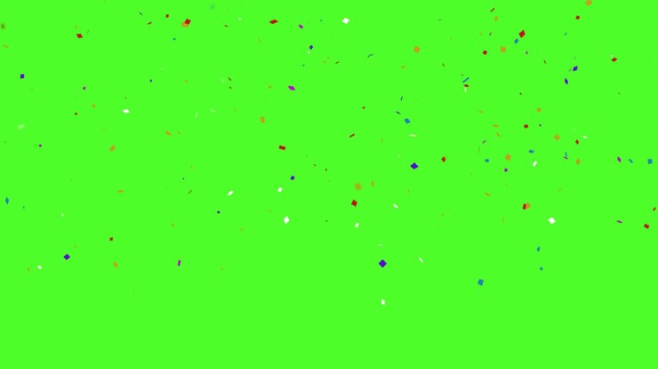 Animazione di coriandoli colorati
