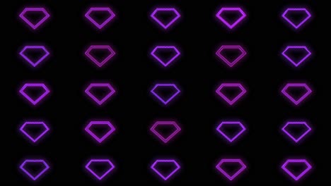 Neon-purple-retro-diamond-pattern