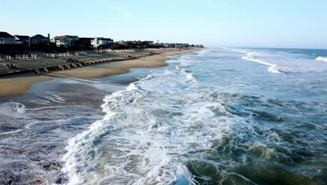 Ondas-Panorámicas-Aéreas-Nags-Head-Nc,-Nags-Head-Carolina-Del-Norte