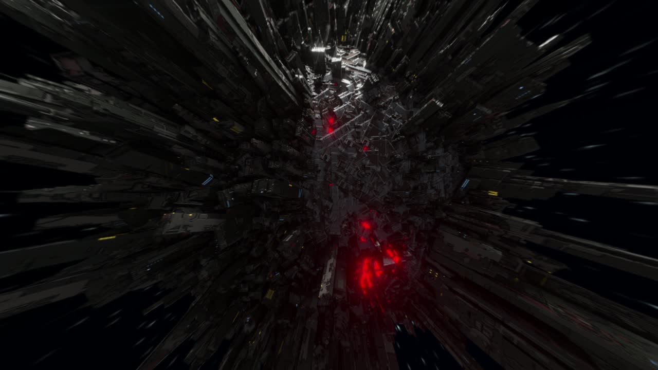 mundo de la ciudad hiperespacio morph 3d bucle sin costuras